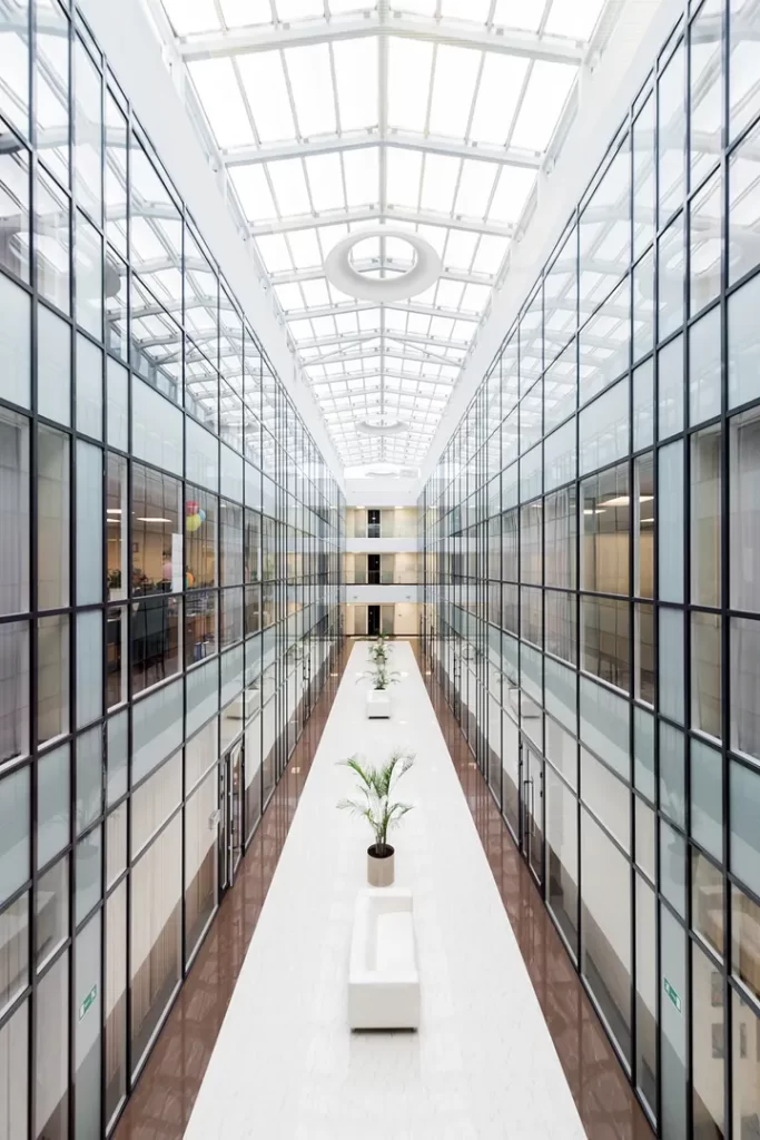 Atrium of a corporate office