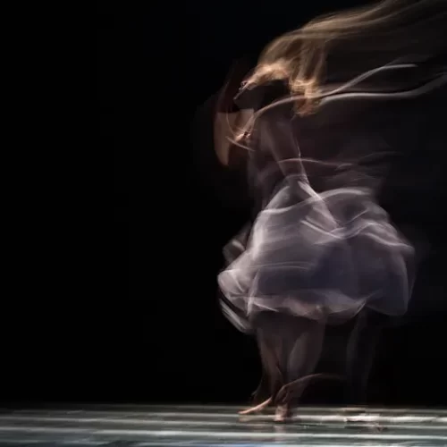 Dancer in blurred motion