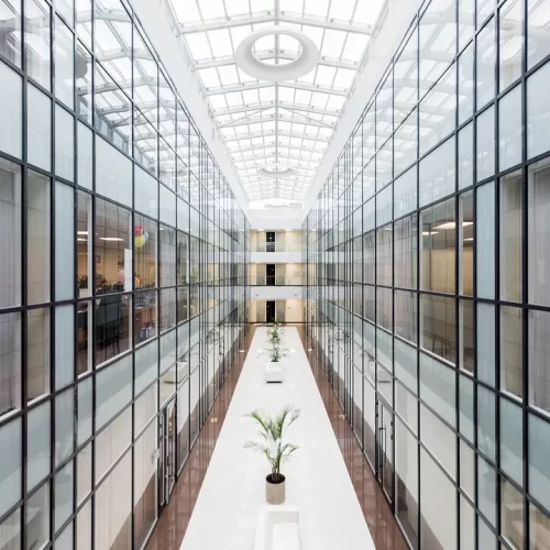Atrium of a corporate office